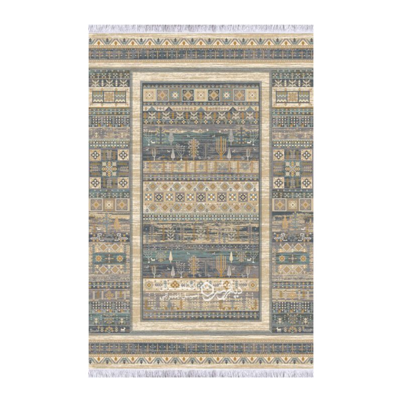 فرش گبه طرح سرو کاشمر کد DC6302