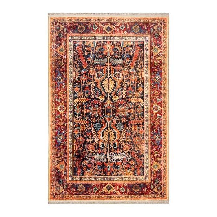 فرش کلاسیک طرح نارنجی کد DC90405