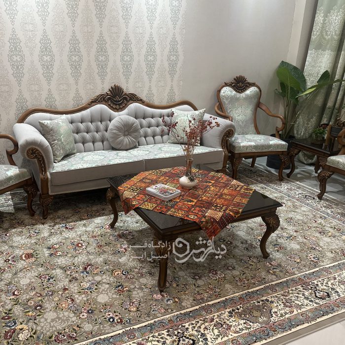 فرش کلاسیک کلکسیون باغ گل کد DC200305